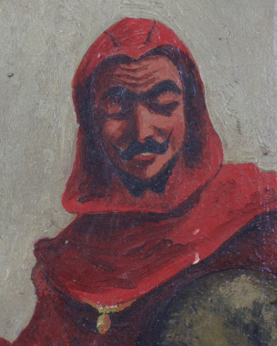 Cesare Pascarella - Ritratto Del Demonio - Inizio XX Secolo-photo-3